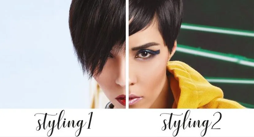 Jeden účes, dvě varianty stylingu
